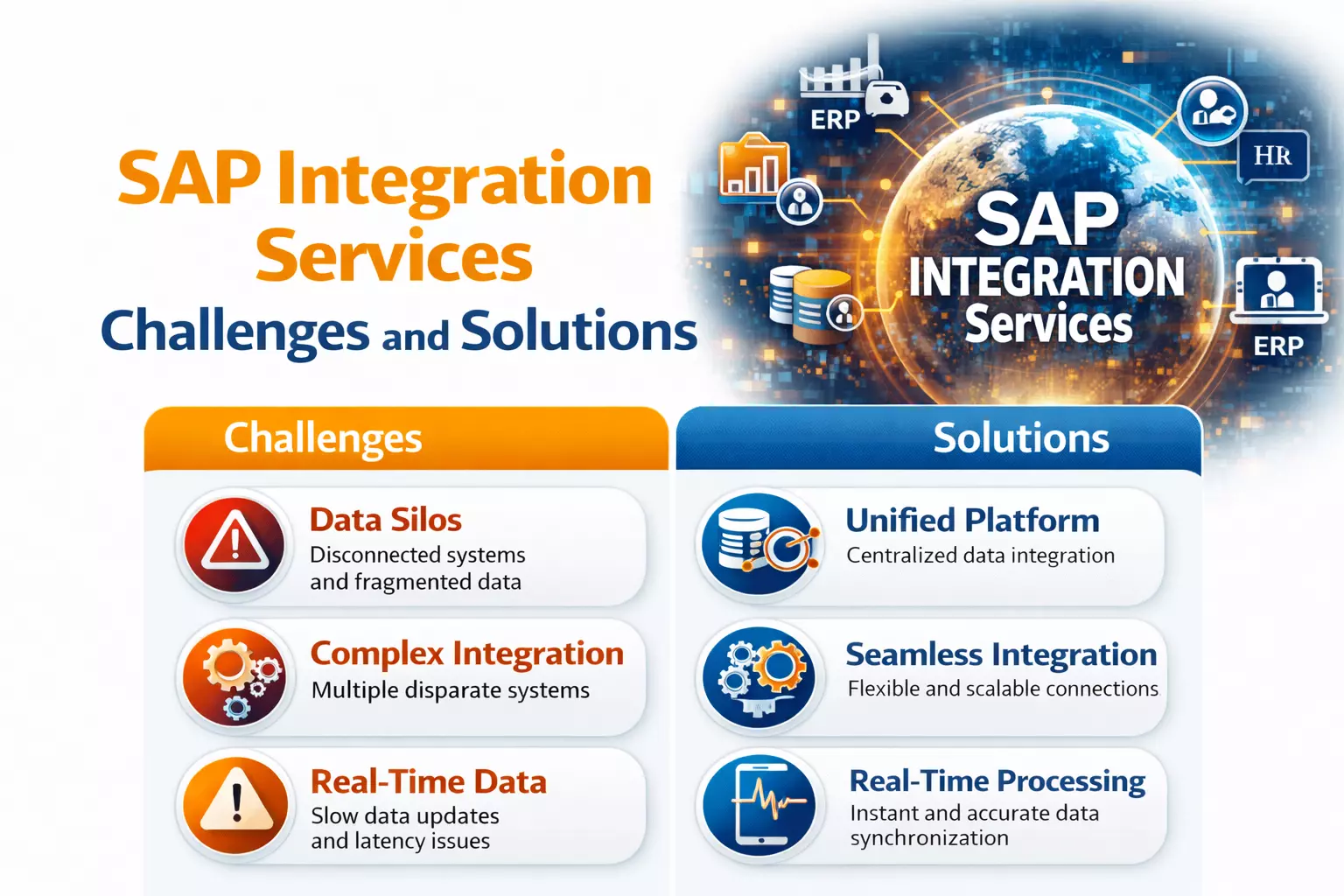 SAP integration services challenges and solutions for seamless data integration