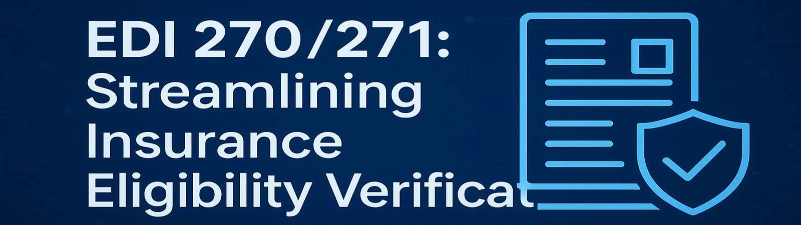 Diagram of EDI eligibility verification transactions, streamlining healthcare processes.