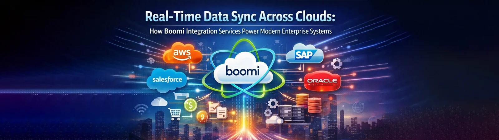 Real-time data sync across AWS, SAP, Oracle, and Salesforce with Boomi integration platform